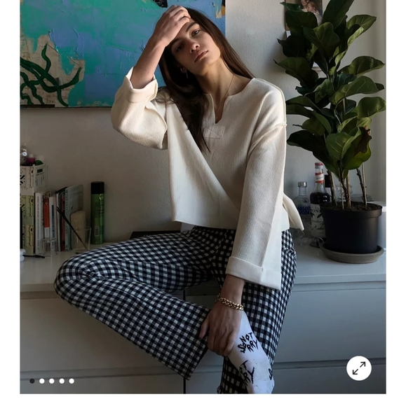 Urban Outfitters Sweaters - Urban Outfitters Jax Inside Out Notch Neck Top